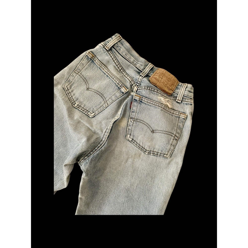 Vintage 80's Levi's Jeans Womens 23.5x29 Blue Made In USA Distressed - Picture 12 of 16